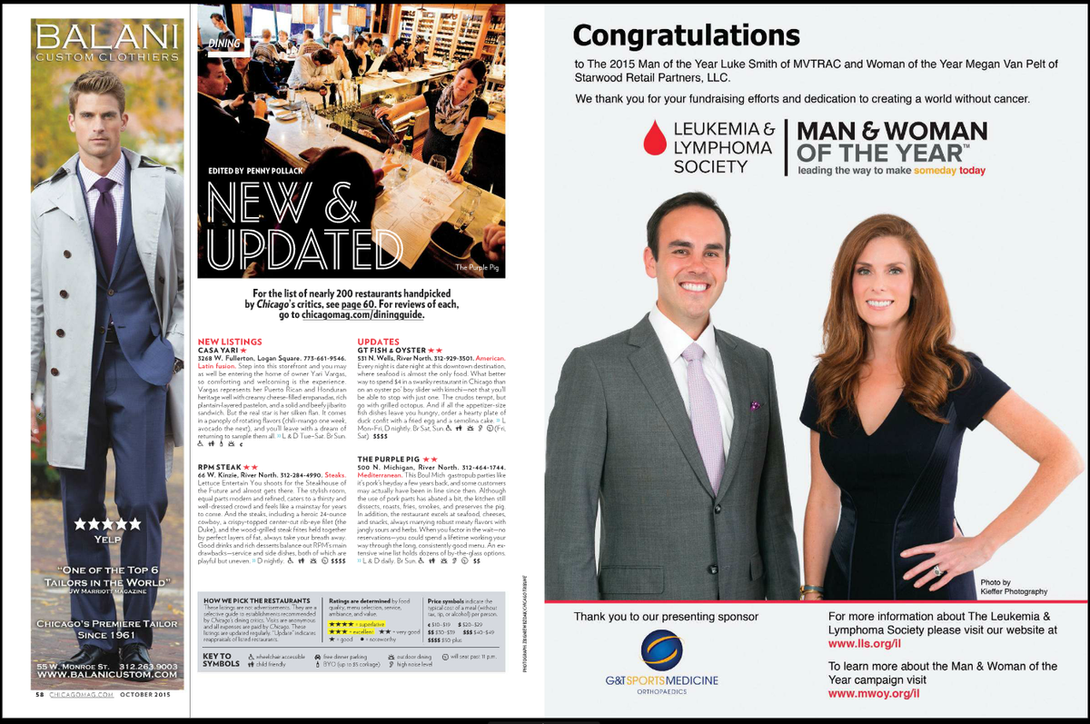 LLS_IL's tweet photo. @ChicagoMag congratulates #ILMWOY @lukeksmith of @MVTRAC and Megan Van Pelt of Starwood Retail Partners, LLC http://t.co/h6vU6t9sGg