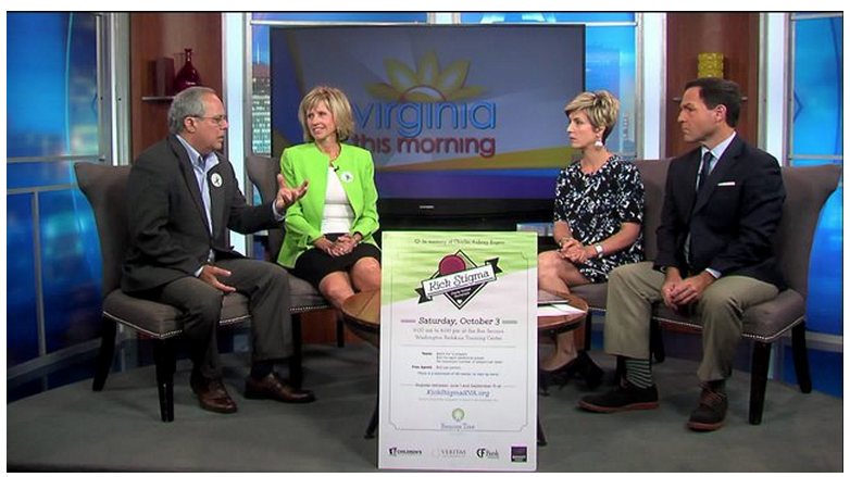 WebStrategies's tweet photo. On @CBS6 Virginia this Morning to discuss youth mental health, Beacon Tree Foundation & #Kickstigma Kickball Tourney http://t.co/brV1HFPOZc