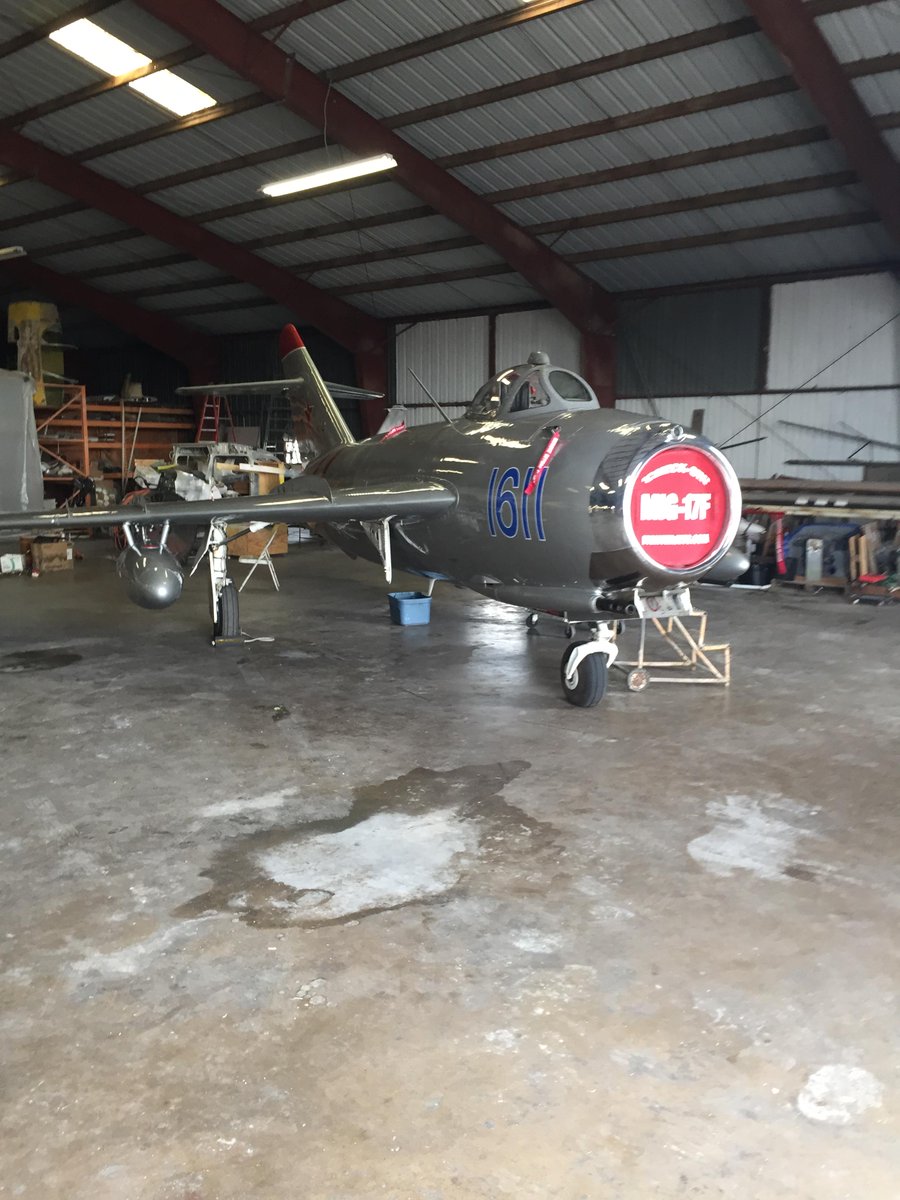 AirportKTRL's tweet photo. I spy a #MiG17F waiting for its turn to wow Terrell during the #FlyIn this Sat. RT if you'll be there! #RandyBall http://t.co/AFRpQmZUd0