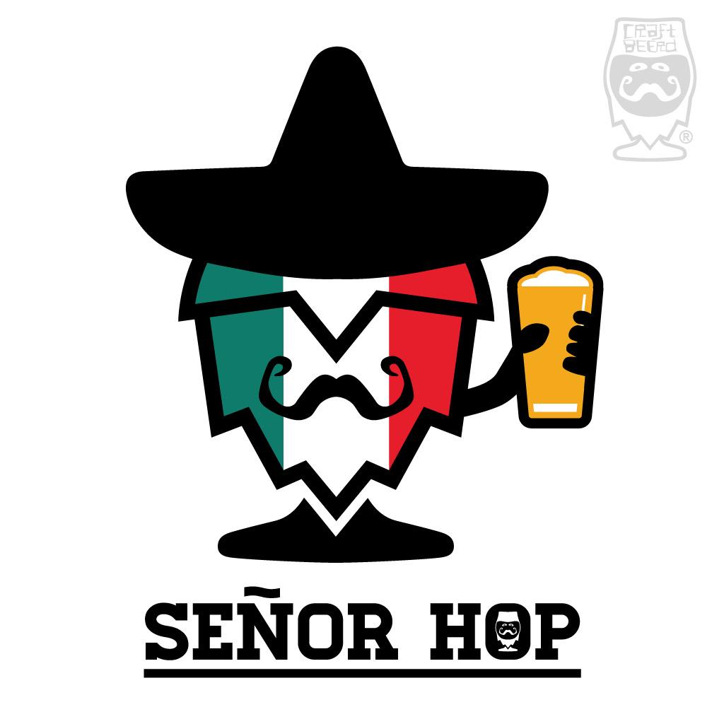 Today is Mexican Independence Day. I was inspired to create "Señor Hop"! What do you think? T-Shirts and prints? :)