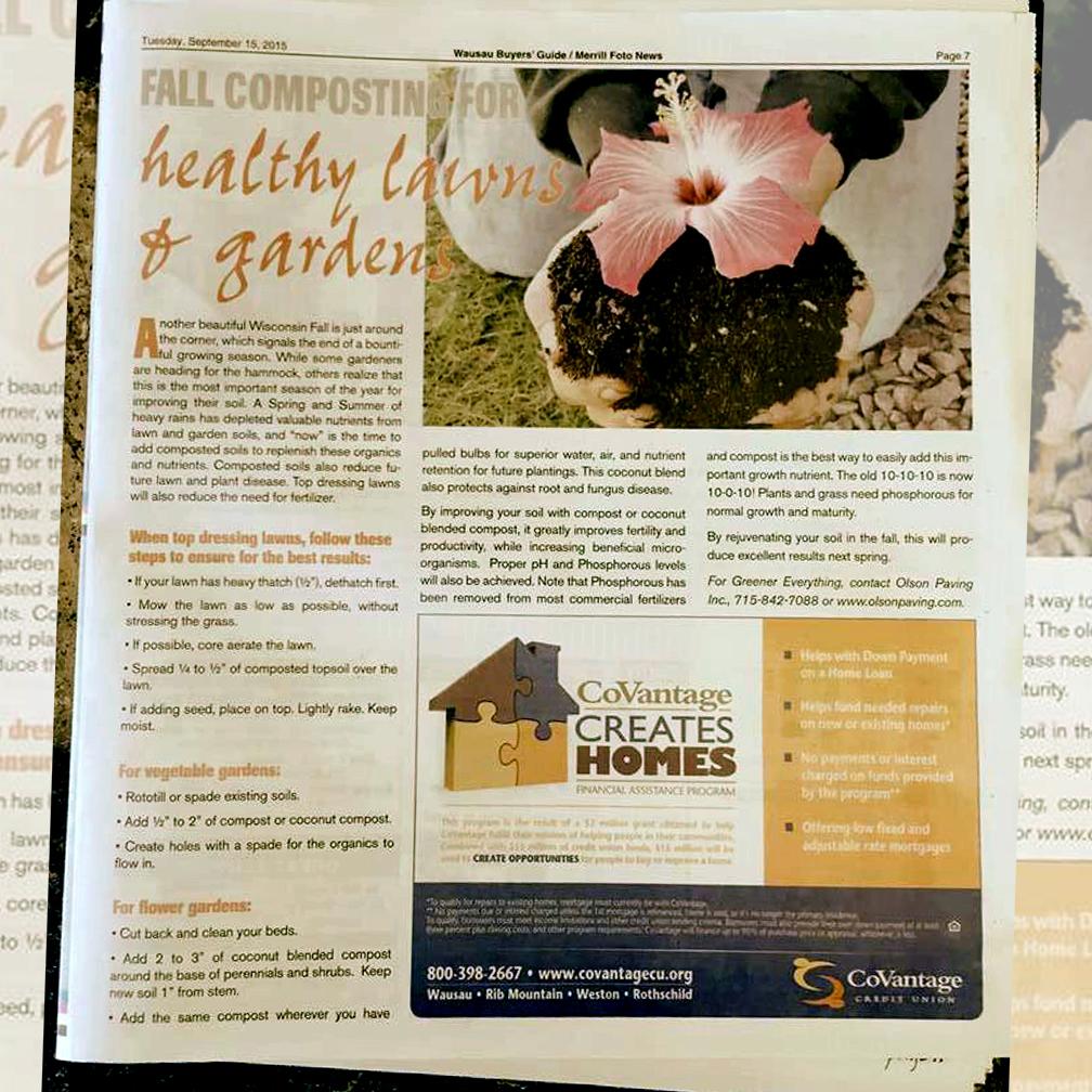 OlsonPaving's tweet photo. Find our #composting article in the #buyersguide this week! http://t.co/bFpNbRdQCr