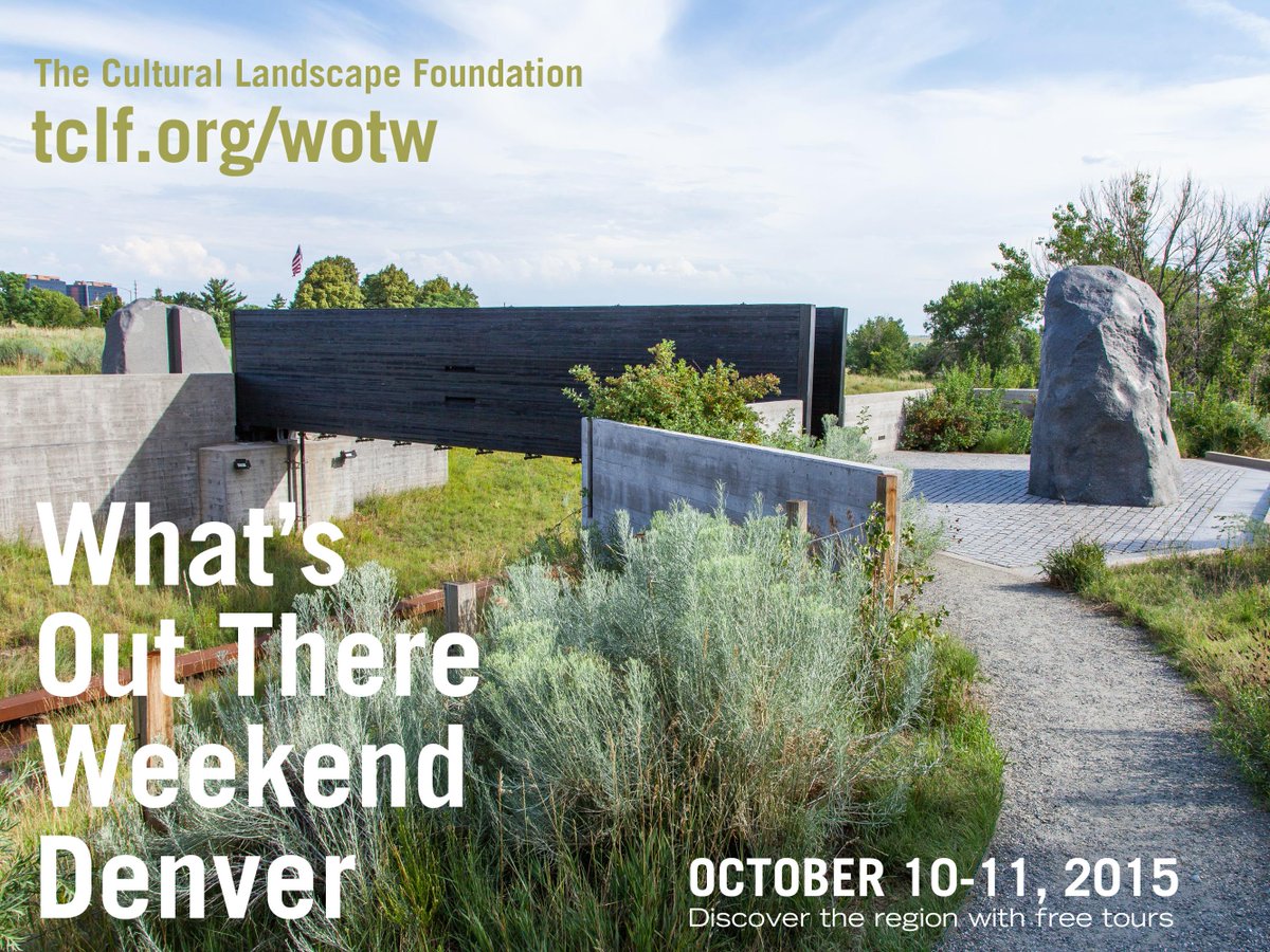 Sign up for free expert-led tours of more than 2 dozen #Denver #landscapes Oct. 10-11: bit.ly/WOTdenver