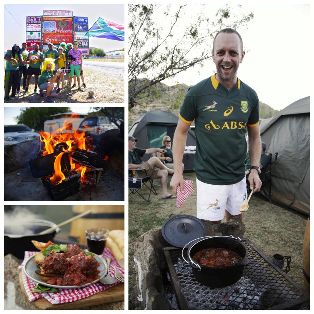kykNETtv's tweet photo. Vanaand in Springbok-gees was dit Frikkedelle in tamatiesous op die vuur. @braaitour @janbraai #braaitour http://t.co/00Of05lj09