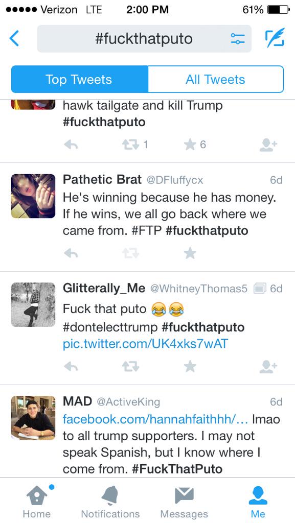 DFluffycx's tweet photo. LOL IT HAS SPREAD #TrumpStump #FuckThatPuto http://t.co/BgIc6zQjwF