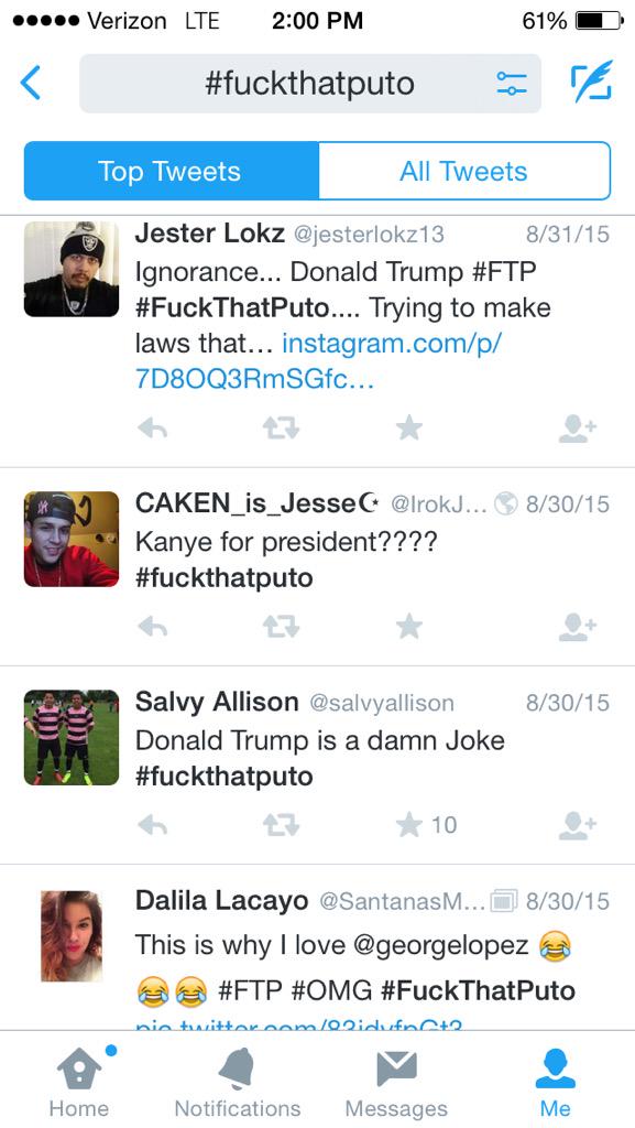 DFluffycx's tweet photo. LOL IT HAS SPREAD #TrumpStump #FuckThatPuto http://t.co/BgIc6zQjwF
