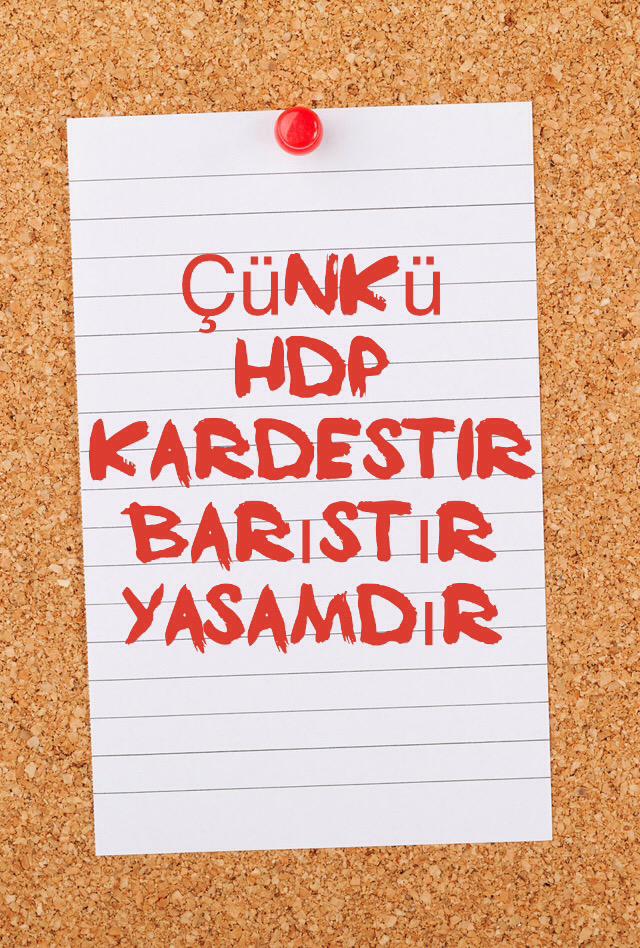 RoJJano's tweet photo. Çünkü ; 

HDP 

Kardeştir 
Barıştır 
Yaşamdır 

HDP Biziz ..!!

 #SeçimimHDPÇünkü http://t.co/uFANMC7TKS