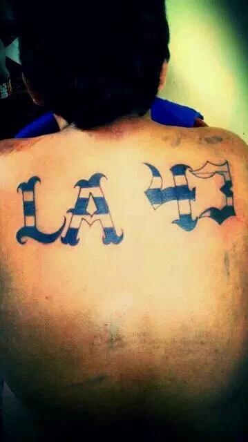 cse_tattoo's tweet photo. LA 43 LA BANDA DEL AGVANTE Y LUCHA  
AGVANTE CLOTO Y MOLE http://t.co/O4JKVNQbEK