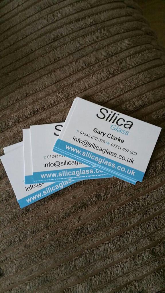 silicaglassuk's tweet photo. New business cards. http://t.co/ApCUqQq1N6