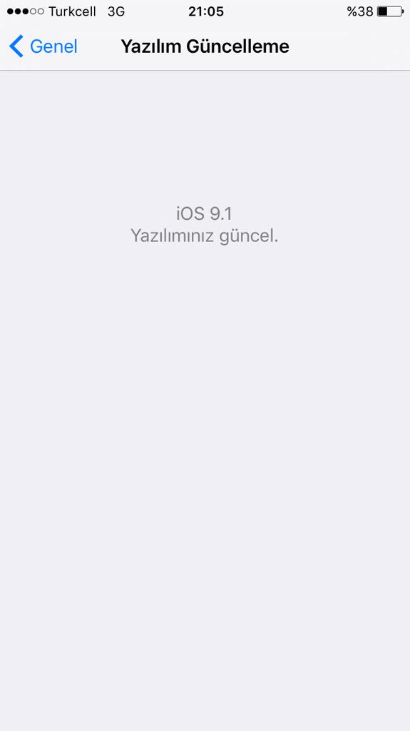 #iOS9 eskidi bile. Hoş geldin 9.1