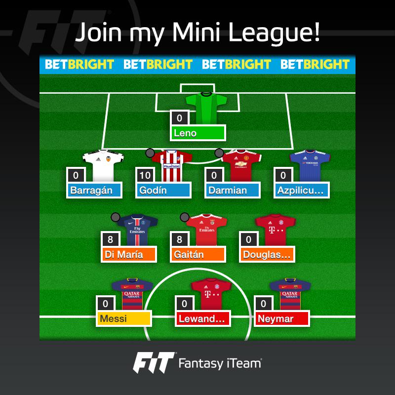Aldotp21's tweet photo. Join my Fantasy iTeam Mini League for 15/16, enter PIN 29428. Free mobile app: http://t.co/qdkBf2k5dR #fantasyiteam http://t.co/dm3Injqjeg