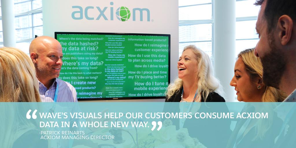 CRM_Analytics's tweet photo. Head over to the Analytics Zone and meet our inspiring partner @Acxiom #winwithwave http://t.co/NIEjULr33P