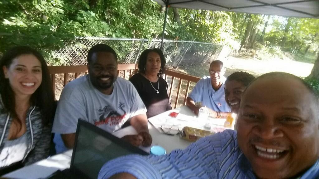 segarra2015's tweet photo. Phone banking going strong at 101 Tower Ave field wise. Plus, Kyle Anderson got to work on his selfie skills. http://t.co/HEiCxHb93T