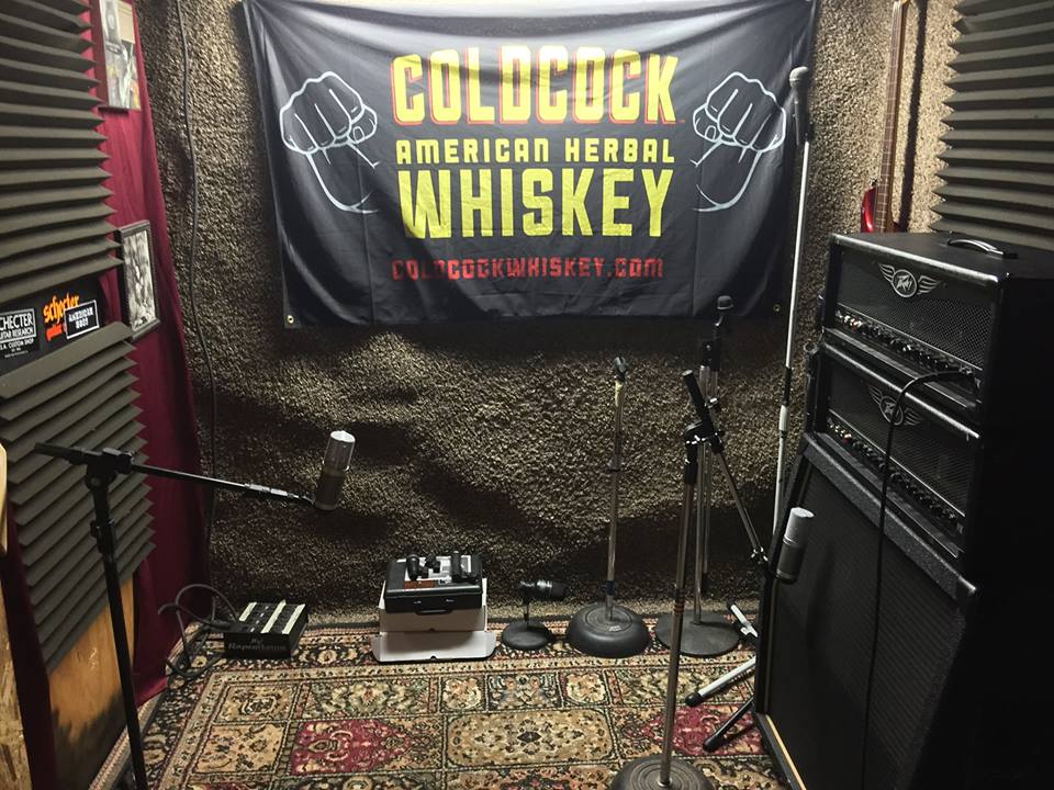 coldcockwhiskey's tweet photo. .@enrotmetal's #COLDCOCK Live Room". Bat cave where audio insanity happens 👊 #TakeYourShot http://t.co/91ZifPbhT8