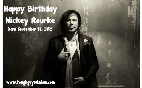 Happy 63rd Birthday to Mickey Rourke! 