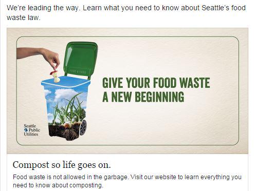 SeattleSPU's tweet photo. #Compost gives your food waste a new beginning. #Seattle is leading the way! Learn more: http://t.co/hdYn4ZbOhR http://t.co/mNgey7TD1x