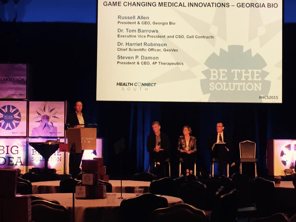 HCSconnect's tweet photo. Talking about medical breakthroughs with local companies: @Geovax_News, @4PTherapeutics, Cell Constructs http://t.co/SG72QrVWAc