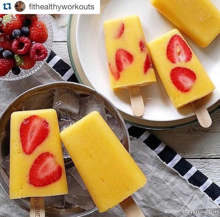 gomes_ginny's tweet photo. Mango, orange, banana, few strawberries and a surprise ingredient is ginger. Blend and freeze #repost http://t.co/S41kpOLXpF