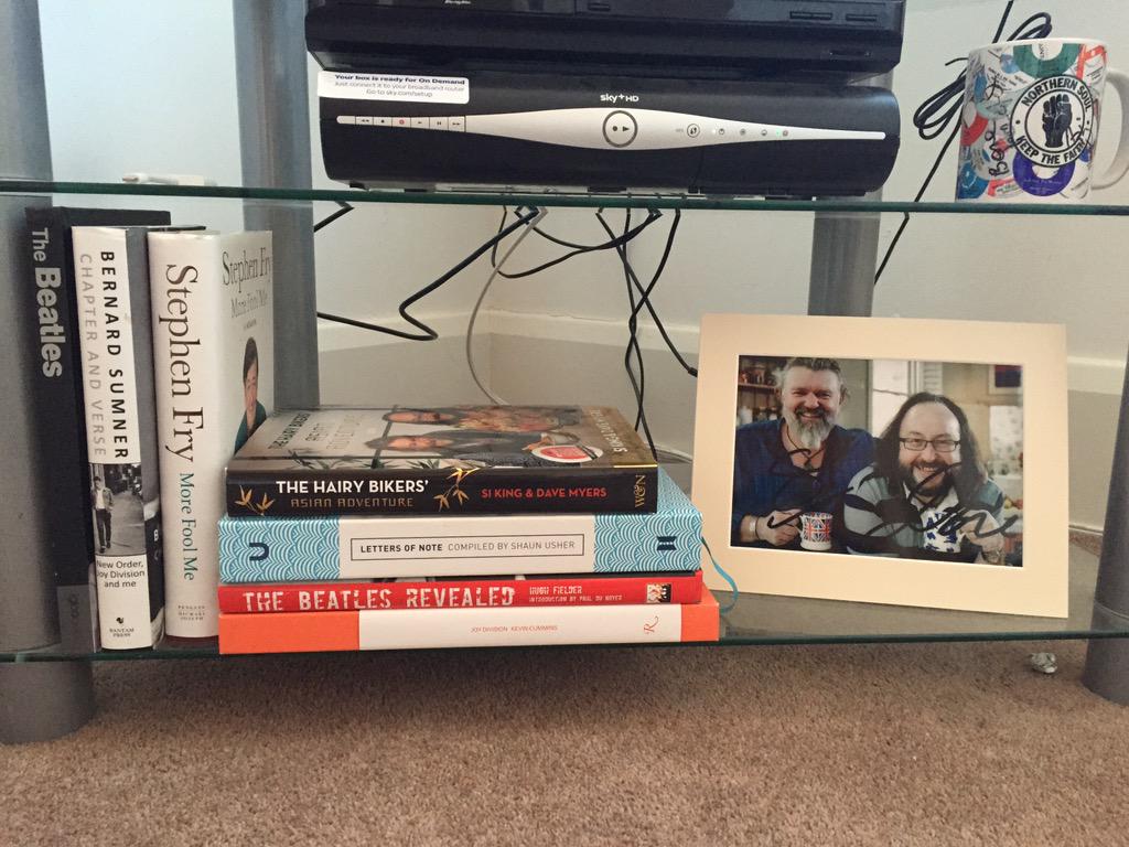 nicksouthern_'s tweet photo. @HairyBikers @stephenfry @BernardSumner - New edition the 'Mantelpiece' 😊 http://t.co/YX0Qxvo0cL