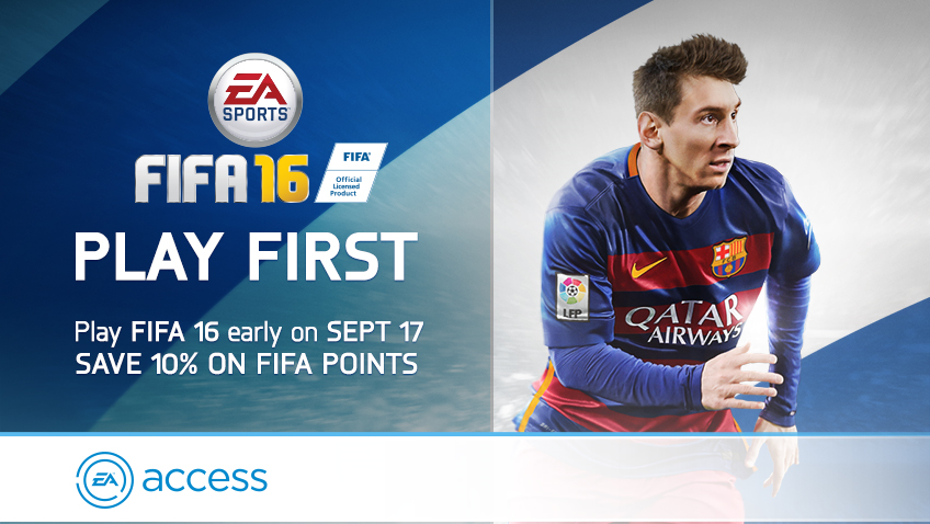 Kazooie94's tweet photo. Thanks to @EASPORTSFIFA for allowing me to giveaway 5 @EAAccess 1mo codes! RT for a chance to win and #PlayItFirst http://t.co/02lIlA5Vzc