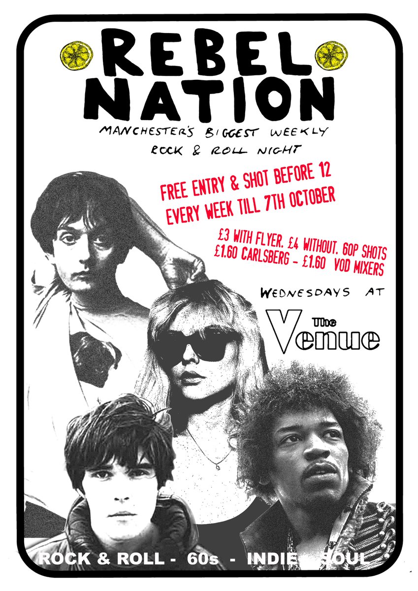 TONIGHT! £1 ENTRY and FREE SHOTS before 12. #rebelnation #freshers #manchester