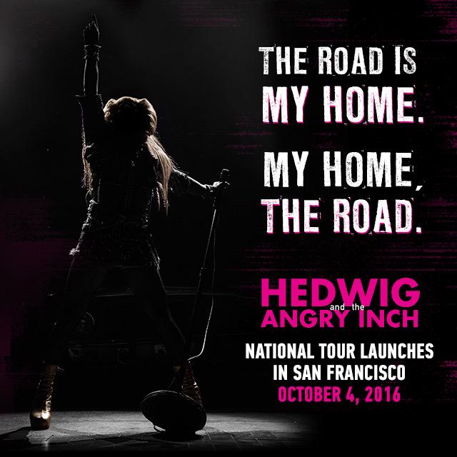 HedwigOnBway's tweet photo. The road is my home.... National tour launches San Francisco Oct. 4, 2016 ⚡️ http://t.co/hK5c7vZudt