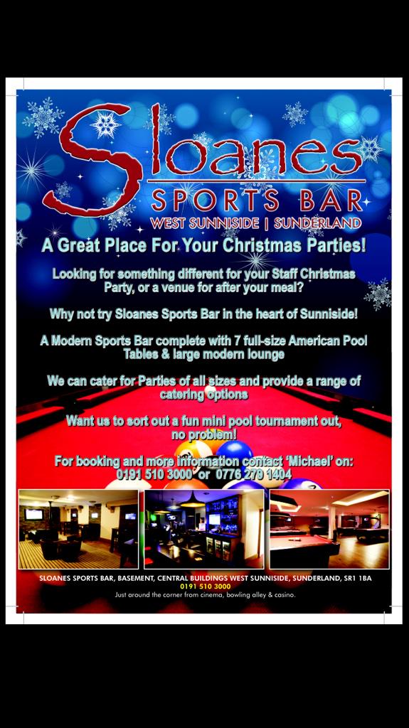 Sloanes_Sports's tweet photo. Looking for something different for this years Christmas party? Call us to see how we can make it one to remember! http://t.co/5qA7wQnn6J