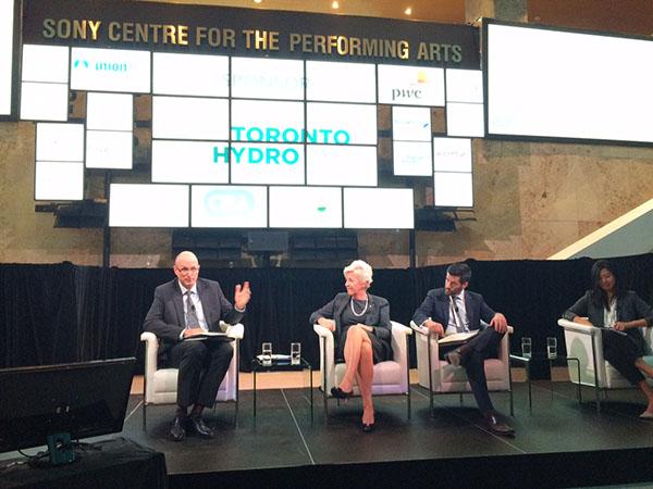 PwC_Canada's tweet photo. .@BrianPothCda moderates tech/innovation panel @energyontario event w/ @NRStorTweets @nest @NavigantRSRCH #OEA http://t.co/ngEk5IoW5X