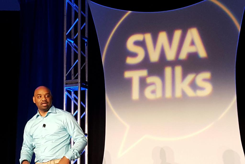 SWALeaderSummit's tweet image. James Ashworth on the "Advantage of Adversity." #swaleadershipsummit