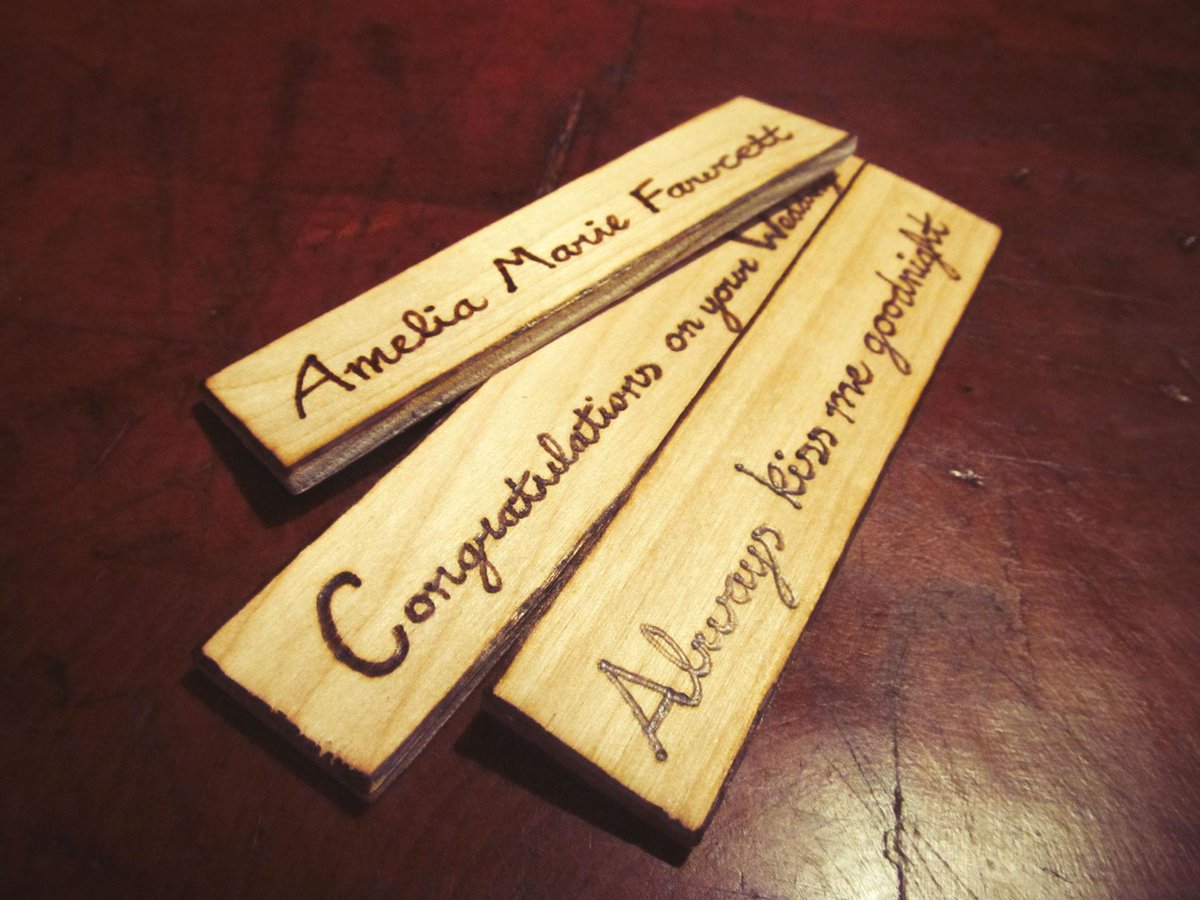 Send somebody a random message, be creative! sayitwithwood.co #handmade