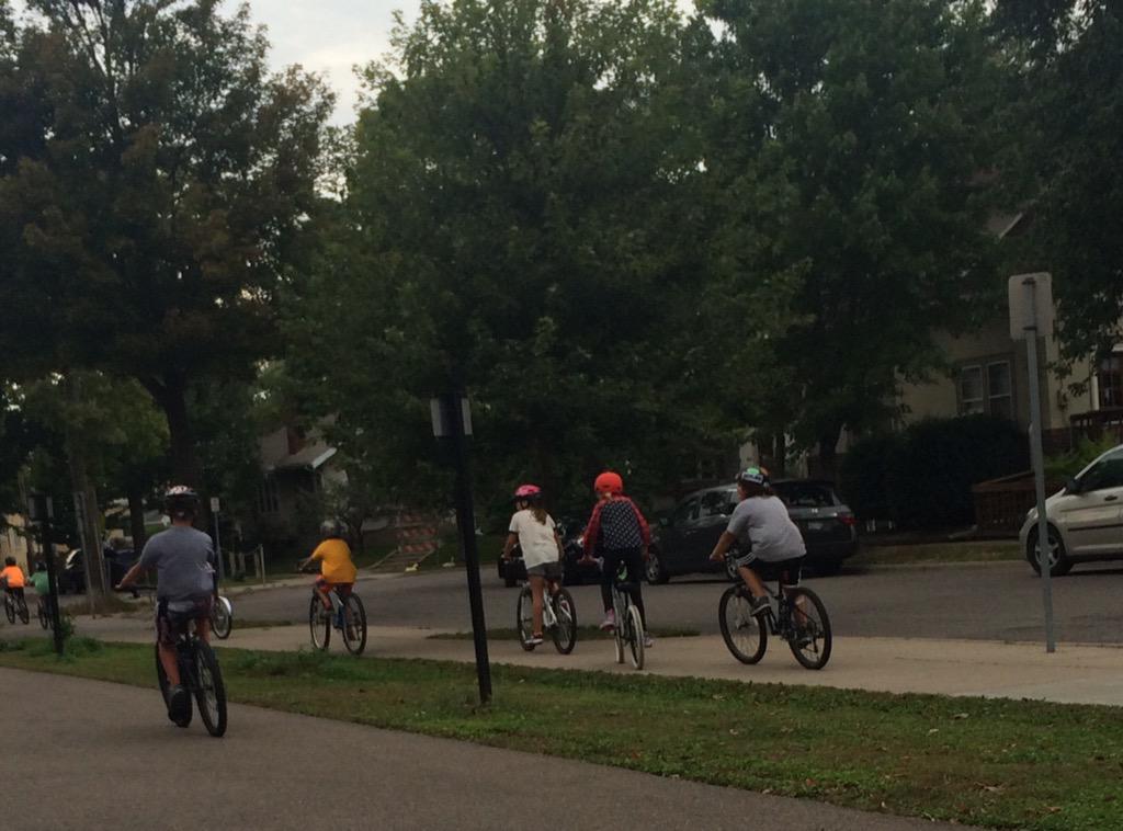 Lake Harriet Upper students returning from a ride around the lake. Healthy habits•Healthy lives #MPSed