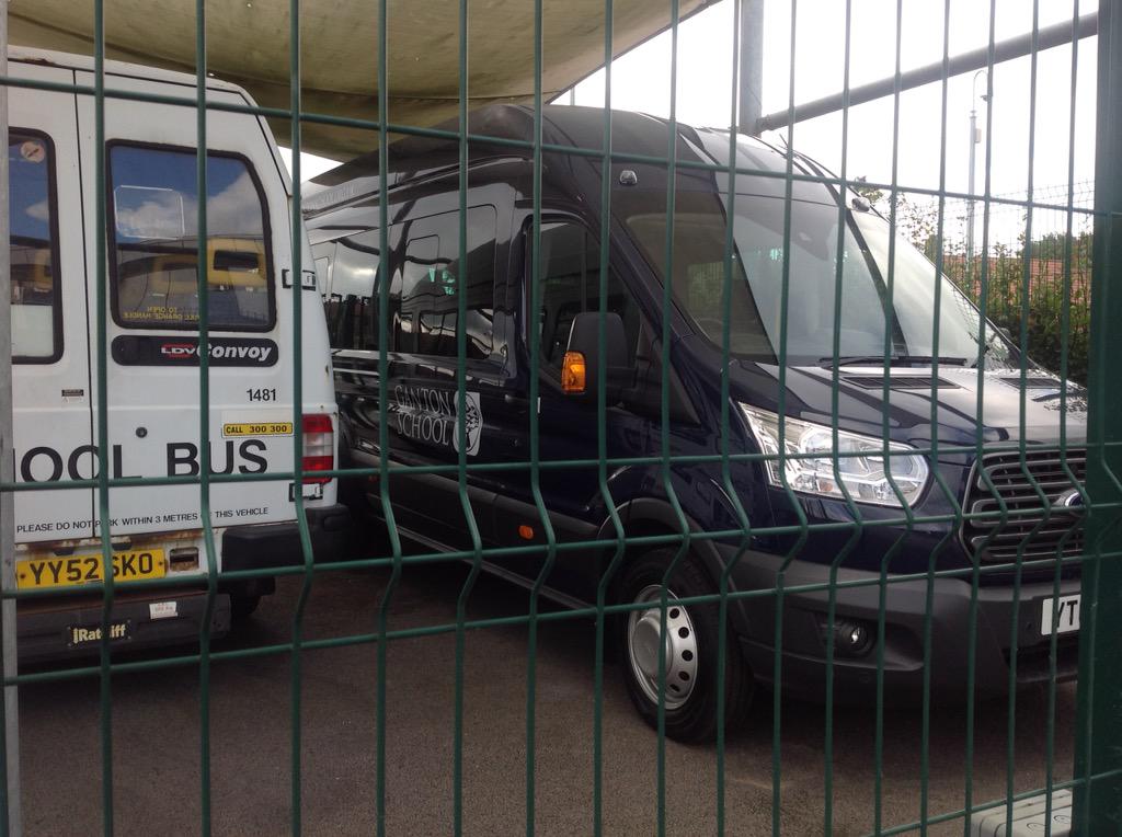 Spot the new bus parked in the Ganton compound! Yay, here at last!