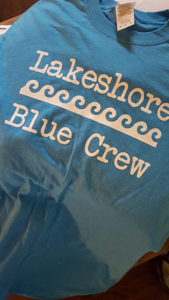 The Lakesbhore volunteer t-shirts are in! #lakeshoresuperpower #GoWO