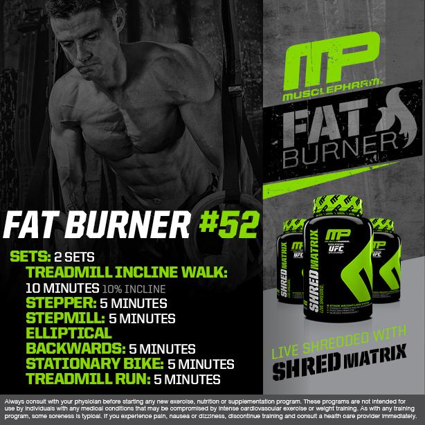 MusclePharm's tweet photo. #MP Circuit Workout of the Day! 
Fat Burner 52 by @MusclepharmPres 
Powered by #ShredMatrix http://t.co/Y28S8aRaSG