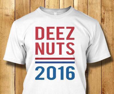 ViraITees's tweet photo. Get a Deez Nuts Campaign Shirt! 🇺🇸

Limited Time Only ⌛️

Order Now 🔹 Link in Bio 👀 http://t.co/lZJQzf8SM4