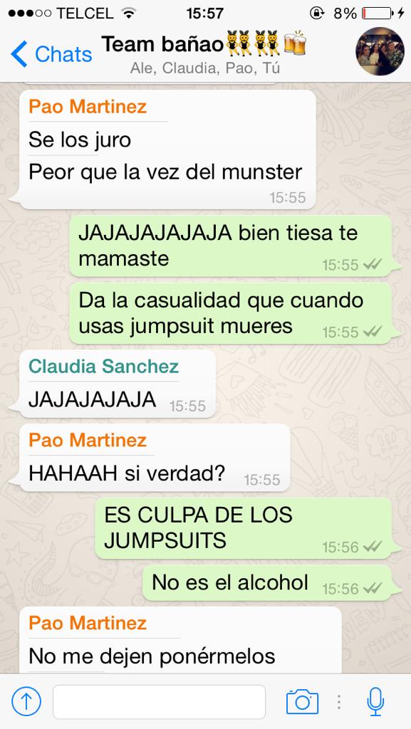 charlenefdr's tweet photo. Nunca usen jumpsuits en la peda. #charlytips #elalcoholesamor @paolamdehoyos @clauu_sw http://t.co/r9bygyxW4y