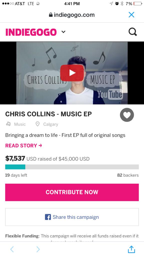 WeeklyChris's tweet image. We are 17% there 😃 #ProjectColliners  WE GOT DIS 💪 indiegogo.com/projects/chris…