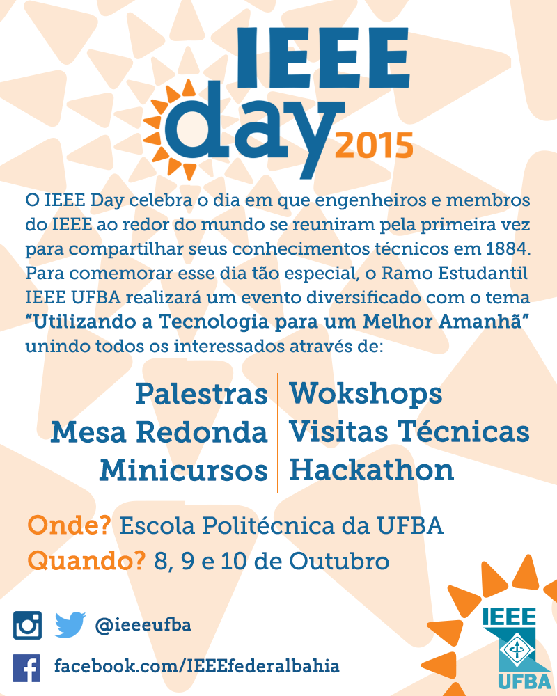 Fiquem ligados, pois em breve divulgaremos a programação e informações sobre a inscrição!