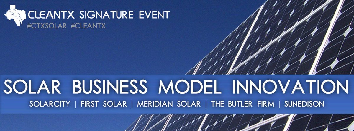 CleanTX's tweet photo. Hear what experts in Solar Business have to say at our Signature Event on 9/22! http://t.co/mxpzeNs2Rs #CTXSolar http://t.co/togRSxBGSL