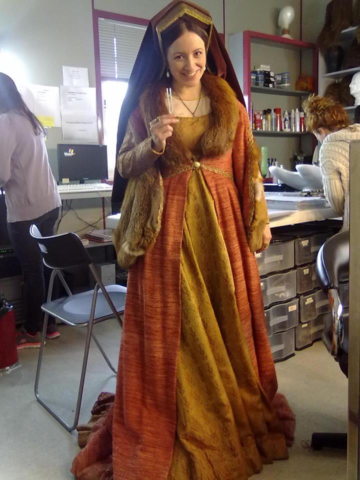 Historical fiction! This is me after the filming of a scene for the outstanding TVE series "Carlos Rey Emperador"