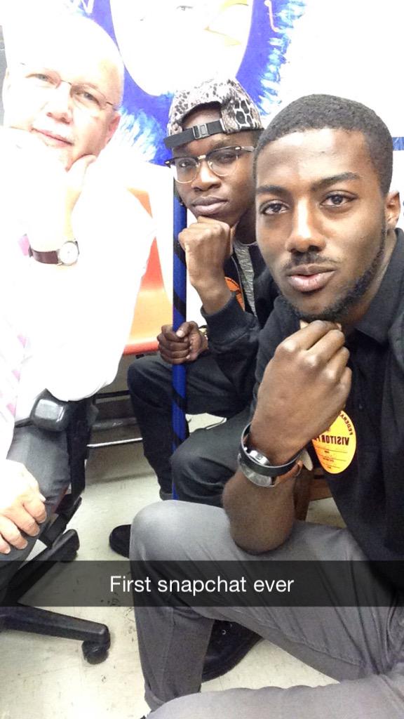 tiesONties's tweet photo. #FirstSnapChatEver 
@AnotherLevell @joshd206 http://t.co/F1QJRUrewE