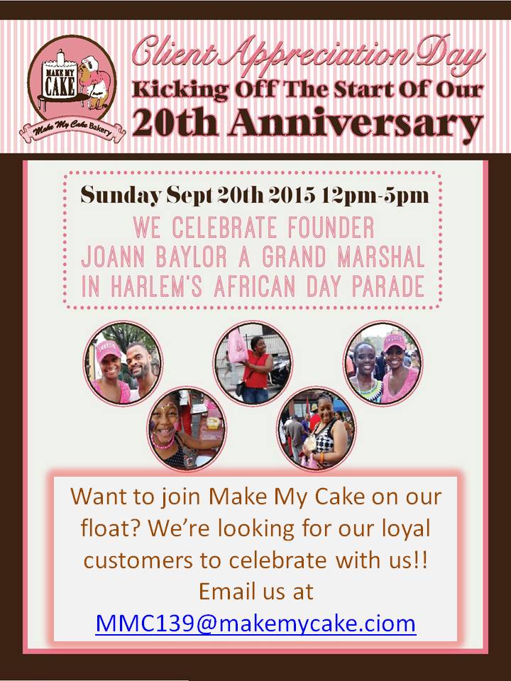 Join the Make My Cake Float. Email MMC139@makemycake.com to participate! #Sweetie