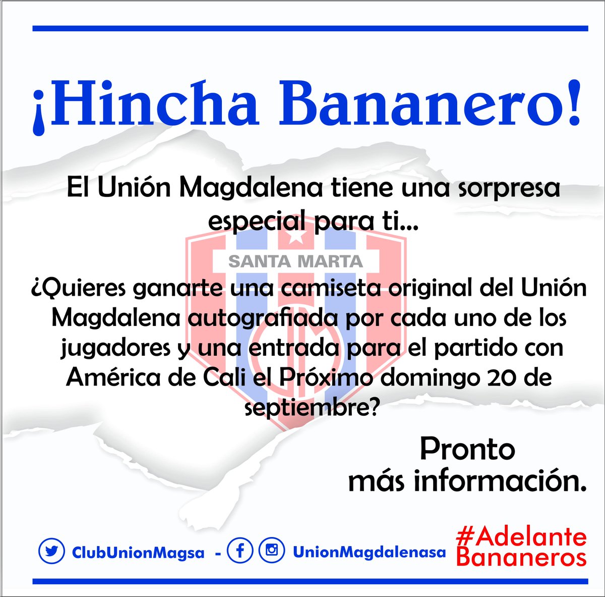 #AdelanteBananeros #VamosAlEstadio
