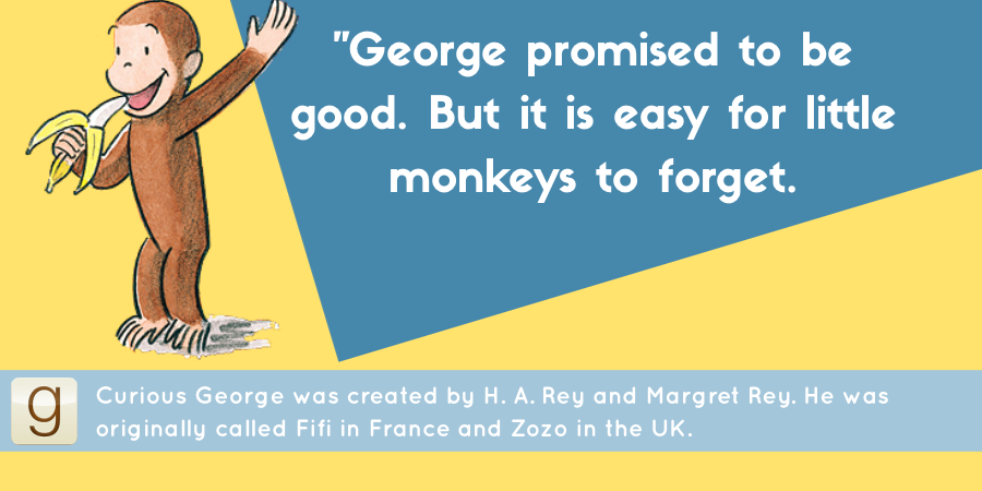 goodreads's tweet photo. Curious George​ writer and illustrator H.A. Rey was born 117 years ago today! http://t.co/42klsE0gIW http://t.co/Pf8WzsAQ3Y