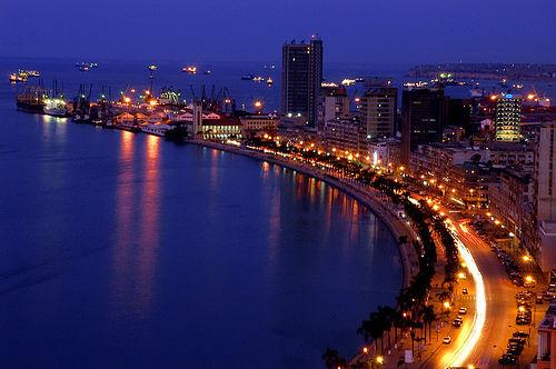 Luanda's skyline looks like these right now. It's the capital of Angola.