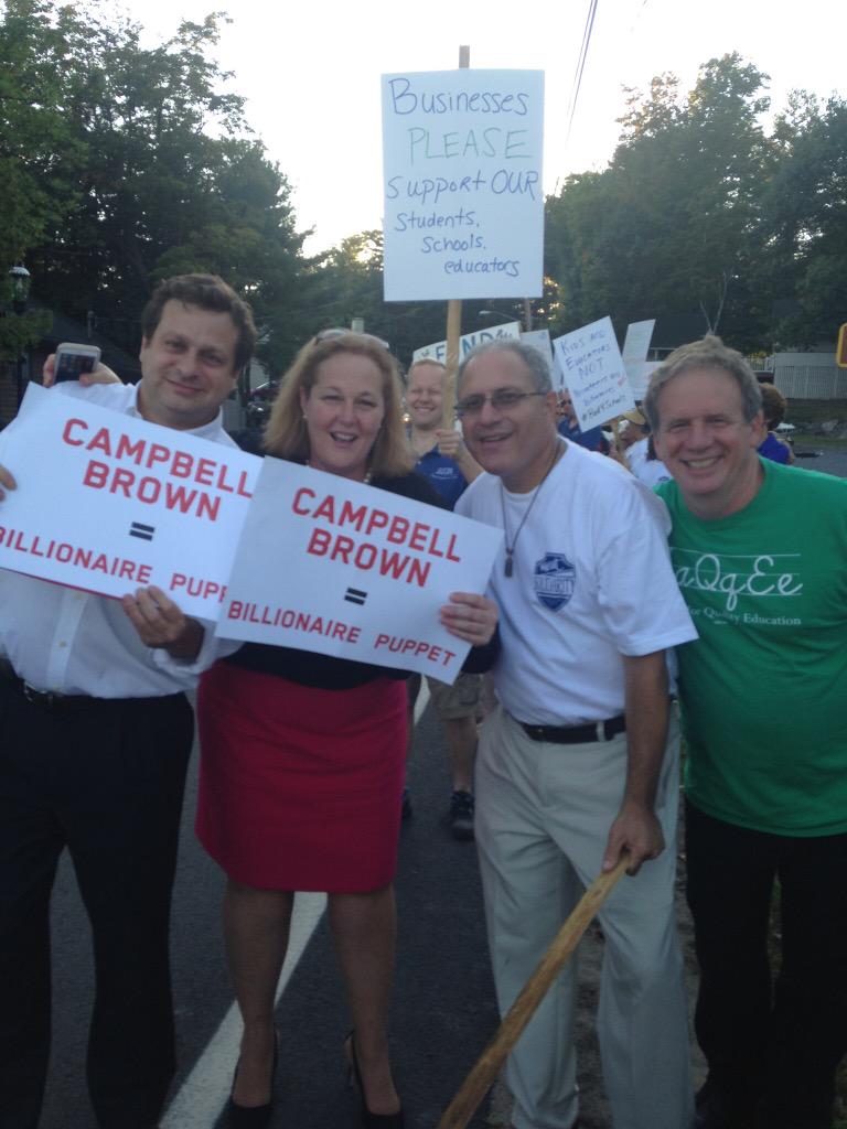 nysut's tweet photo. "Campbell Brown = #billionairepuppet" @KarenMageeNYSUT @AndyPallotta @PaulPecorale @BEastonNY http://t.co/QFKtJcuB6b