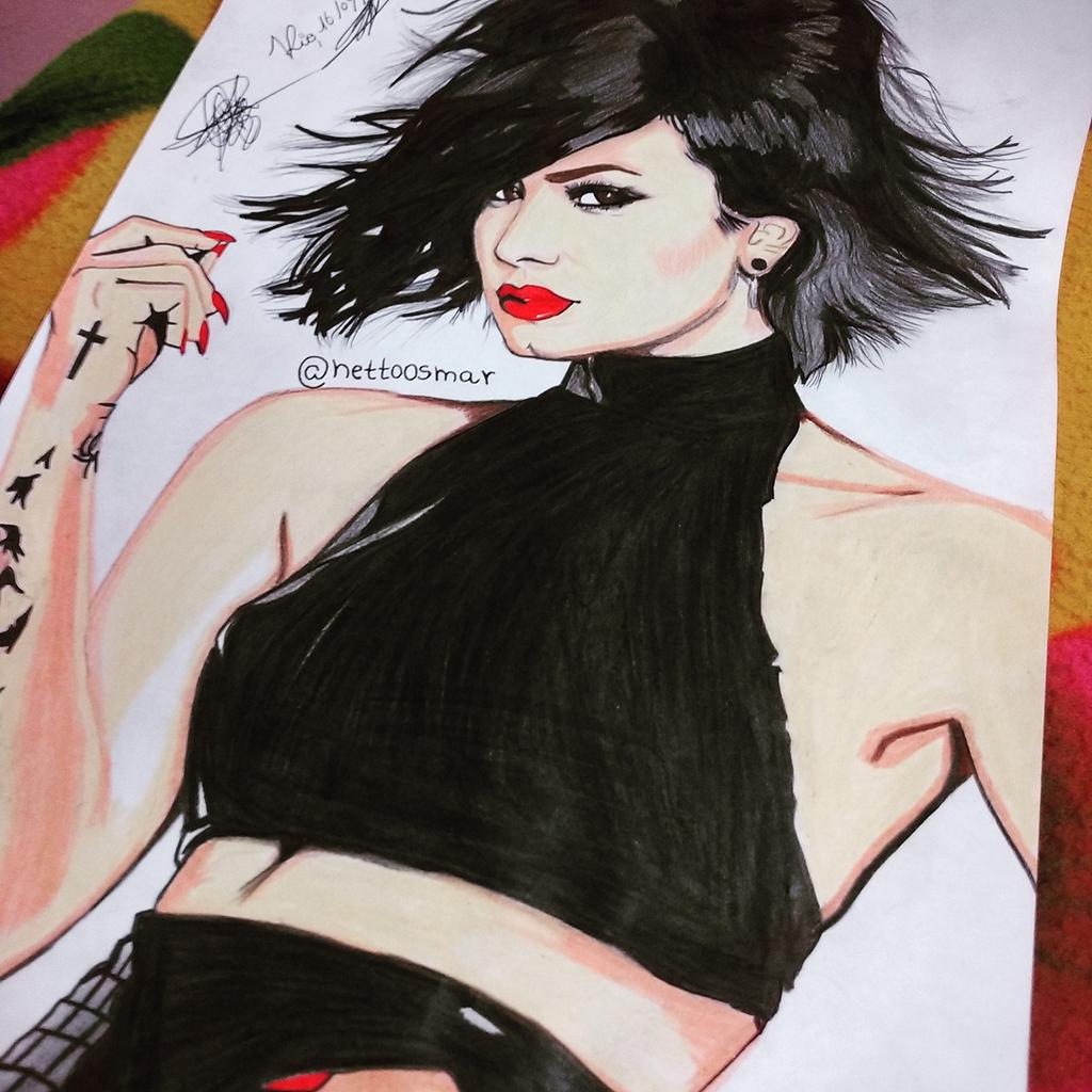 _osmarnetto's tweet photo. #DemiLovato #Confident #ConfidentNewSingle #ConfidentOctober16 @ddlovato #demilovatoontca #Draw #Drawing http://t.co/xtbUNN7GR6