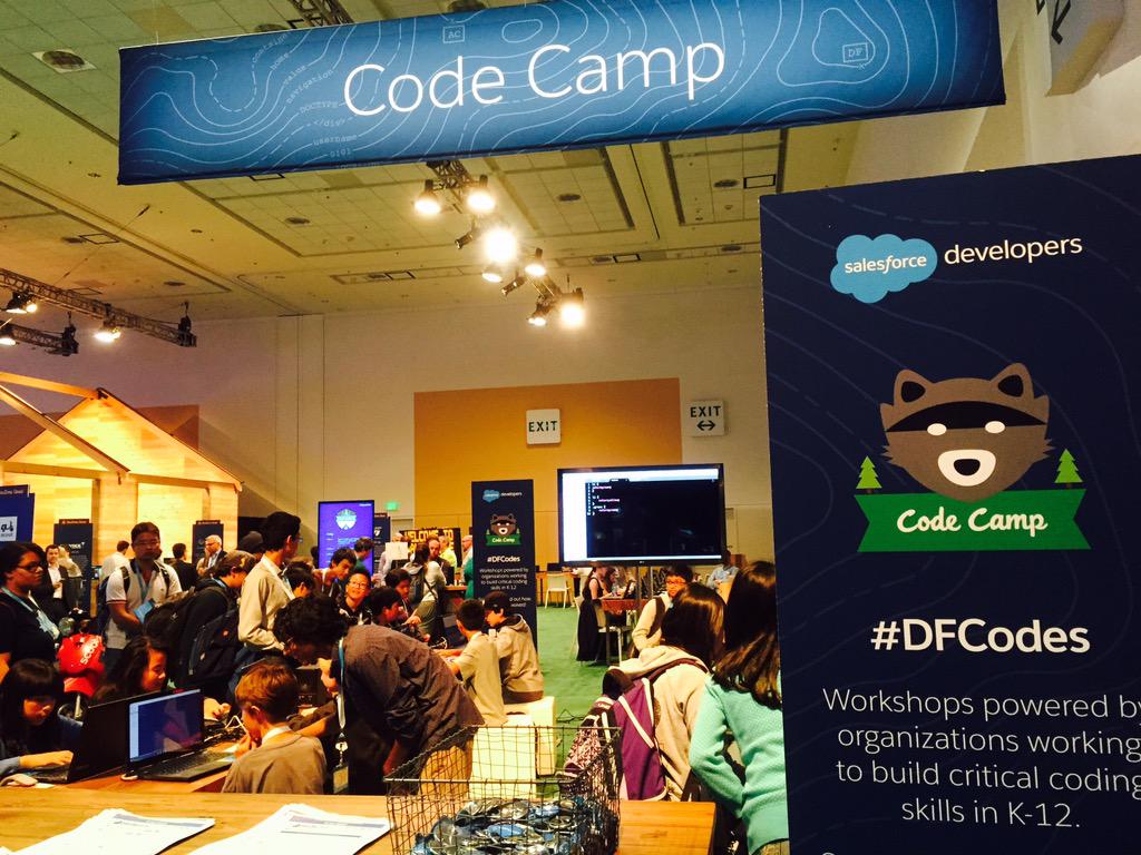 socialchanger's tweet photo. Code Camp at #DF15. W/ great orgs getting kids to code. 21st century skills! @SFDCFoundation #dfcodes #DF15NGO http://t.co/UqBMybRtMU
