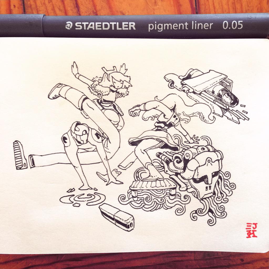 AutoKite's tweet photo. "Science is Imagination in a StraightJacket
Art is Science that Break(dance)free." #AutoKite #quote #ink #STAEDTLER http://t.co/25s8ej10a3