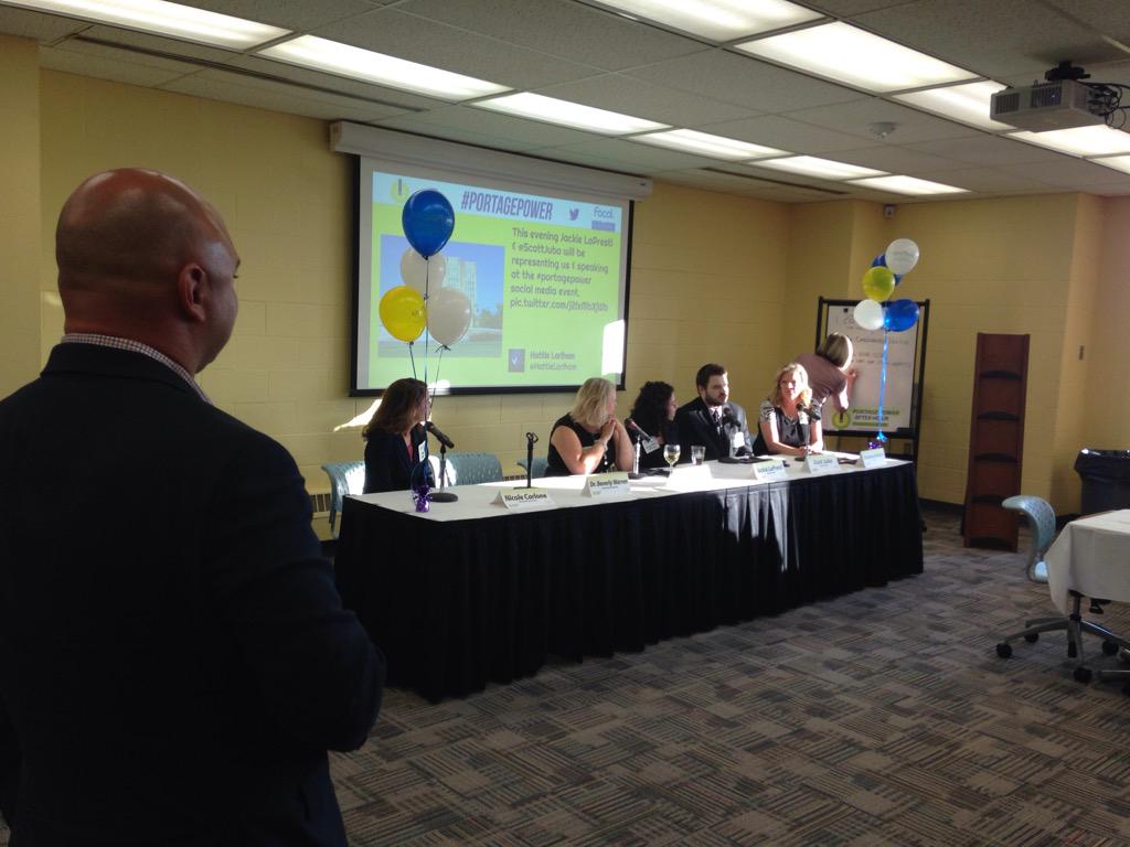 #PORTAGEPOWER great networking event. Very engaging.