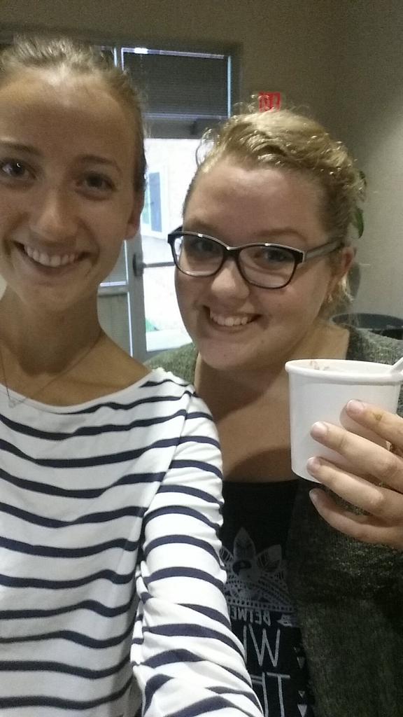 clarejenell's tweet photo. First global Tommie's bonding event, ice cream social!! #globaltommies #iamnorwegiantoo @UST_ISS http://t.co/XH01B3KLOC
